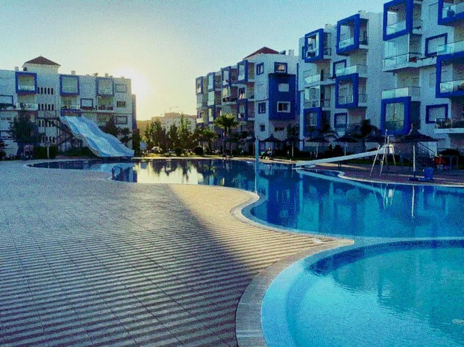 Superbe Appartement Au Centre De Cabo Negro En Residence Avec Piscines Et Tobogan מראה חיצוני תמונה